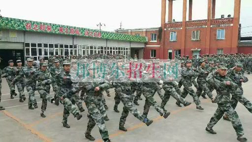 成都翔飛航空職業(yè)技術學校軍訓匯報表演