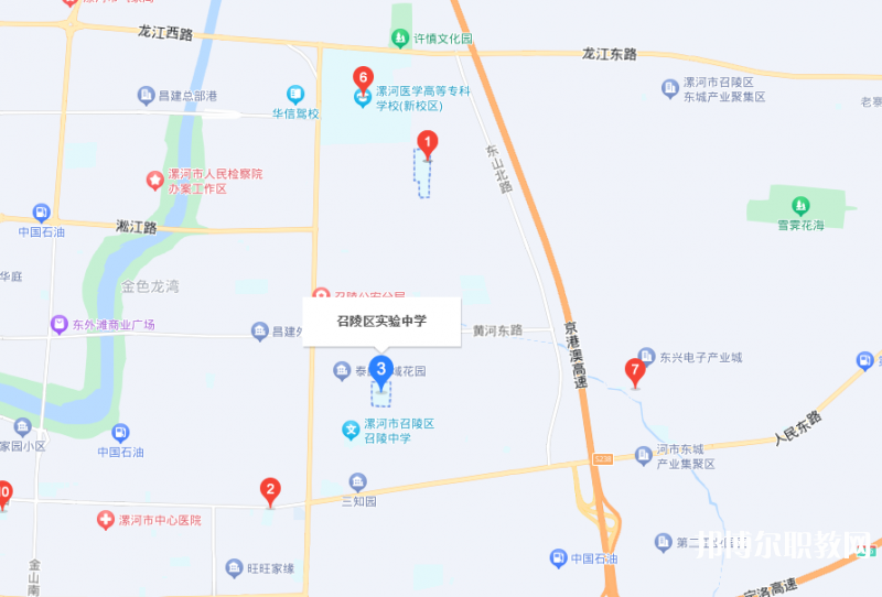 漯河市召陵區(qū)中等專業(yè)學(xué)校地址，乘車路線