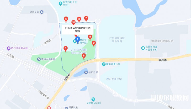 廣東酒店管理職業(yè)技術(shù)學(xué)院中職部地址，乘車路線