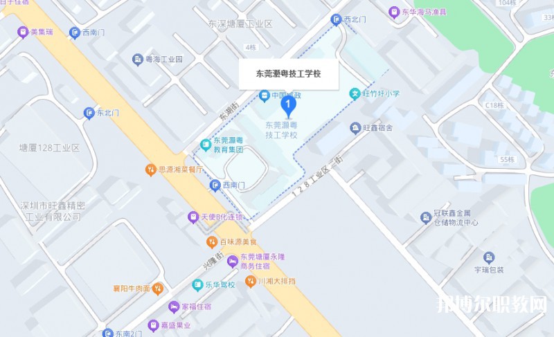 東莞市灝粵技工學(xué)校地址，乘車路線