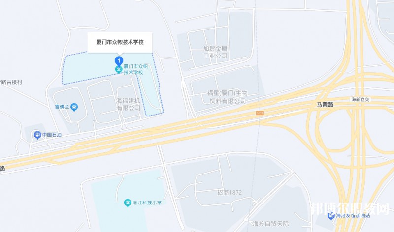 廈門市眾幟技術(shù)學(xué)校地址，乘車路線