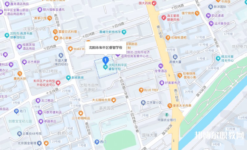 沈陽市和平區(qū)睿智學(xué)校地址，乘車路線